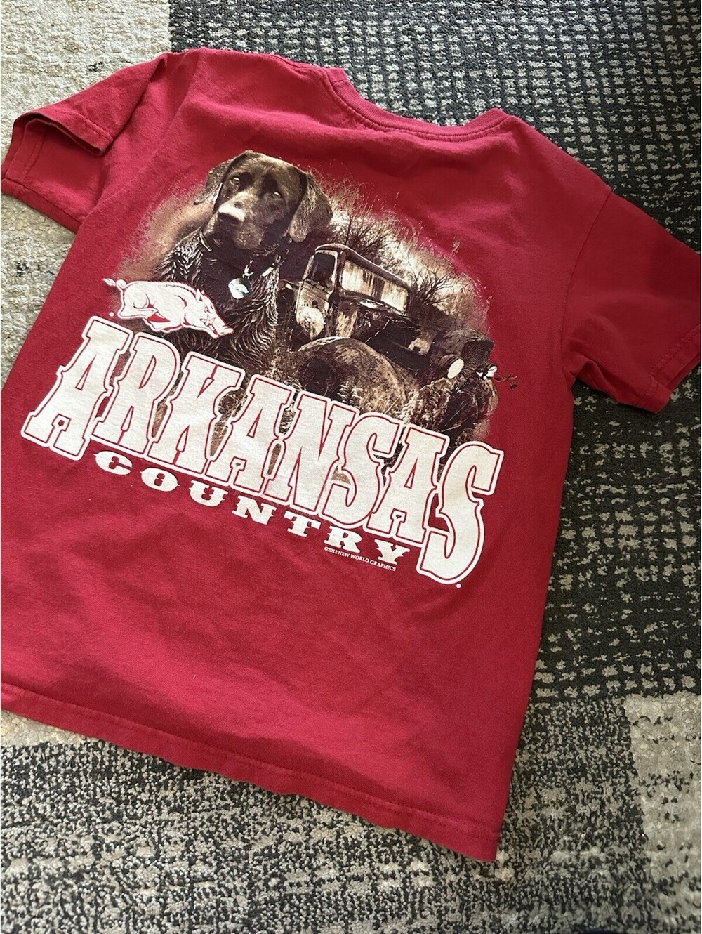 Arkansas Razorbacks Red Graphic T-Shirt "Arkansas Country" "Loyalty Runs Deep"